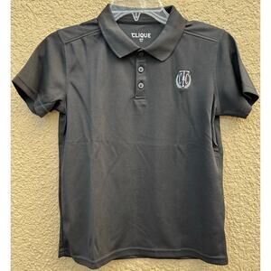 Polo Black Golf Logo Youth Medium